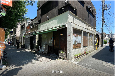 JR中央線荻窪駅徒歩圏内、青梅街道沿い角地の飲食可能物件！